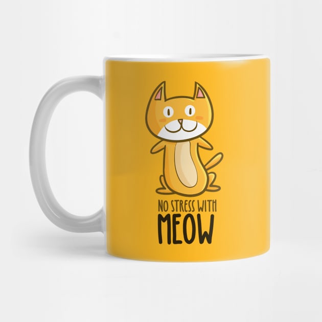 No Stress With Meow by Jocularity Art